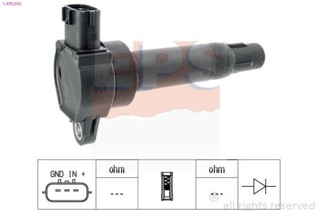 DB Катушка зажигания SMART Fortwo 1,0 07- eps 1.970.503