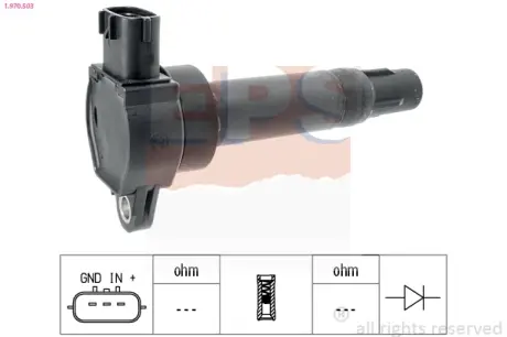 DB Катушка зажигания SMART Fortwo 1,0 07- EPS 1970503