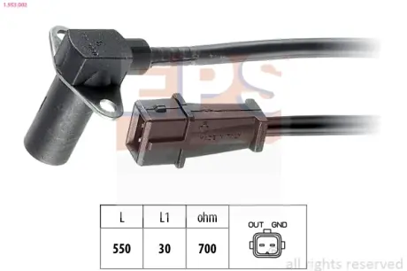 FIAT Датчик оборотов двигателя TIPO 2.0 90- EPS 1.953.002