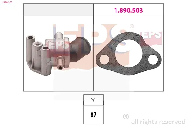 FIAT Термостат UNO 900 STING 87 EPS 1880107