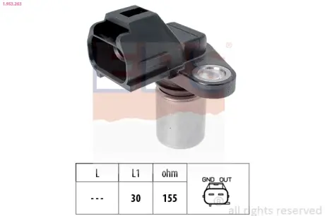FORD Датчик оборотов двигателя Mondeo, Focus, Kuga, 2,5 05-, VOLVO 2,0-2,5 97-, EPS 1.953.263