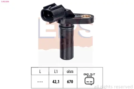 HYUNDAI Датчик обертів АКПП TERRACAN (HP) 2.5 TD 01-06, LEXUS IS I (_E1_) 200 99-05, TOYOTA AURIS 1.6 07- EPS 1953636 Тойота Королла е150