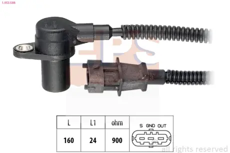 KIA Датчик оборотов двигателя SORENTO I (JC) 2.5 CRDi 06-11 EPS 1953588