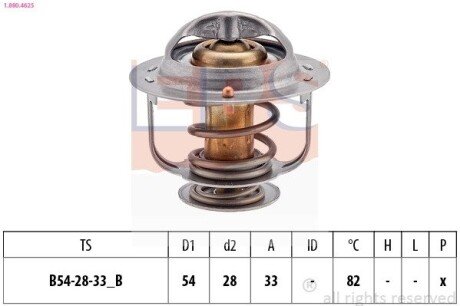 NISSAN Термостат (Made in Italy!) Primera,X-trail,Renault Koleos eps 1880462S