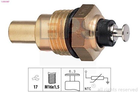 OPEL Датчик температуры воды Monterey 3,0DTI/3,1TD eps 1830067 на Опель Монтерей