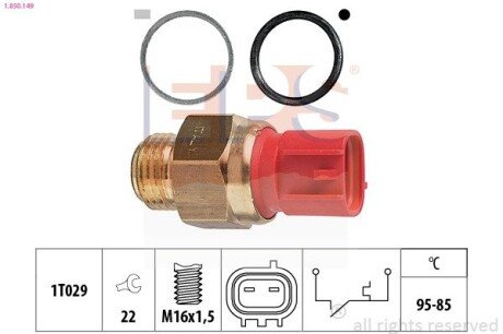 SUZUKI Температурный датчик включения вентилятора радиатора SWIFT 89- eps 1.850.149 на Сузуки Свифт