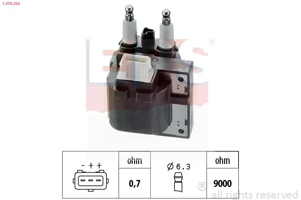 VOLVO Катушка зажигания S40,V40 96- EPS 1970356