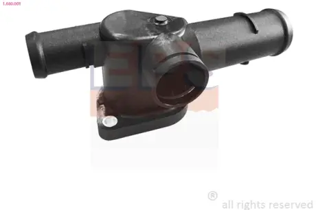 VW Фланец охолод. рідини Audi A3,Golf V,VI,Jetta III,IV,Caddy III,Passat,Touran,Skoda Octavia II 1.6/2.0 04- EPS 1660001