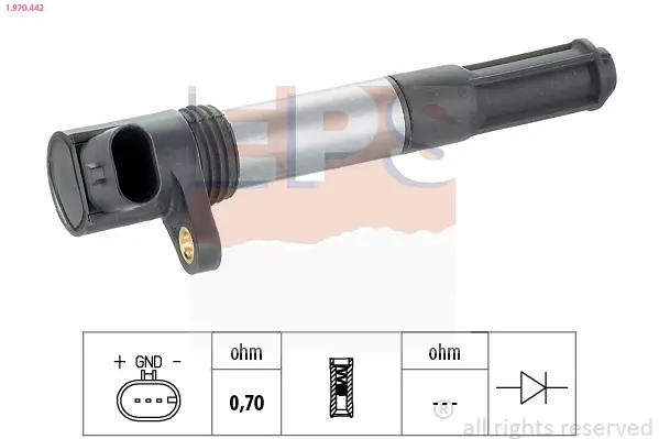 Котушка запалювання Fiat Bravo/Panda/Punto/Stilo 1.4 02-08 EPS 1970442