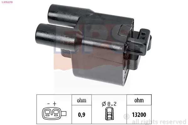 Котушка запалювання Hyundai i10 1.2 08-/i20 1.2 08-/Kia Rio 1.2/1.25 11-17 EPS 1970579