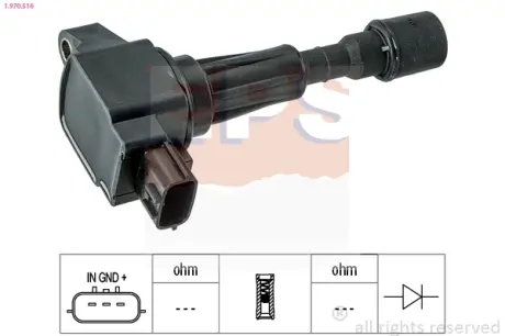 Котушка запалювання Mazda 2 1.3/1.5 10-15/ 3 1.6 03-19 EPS 1970516