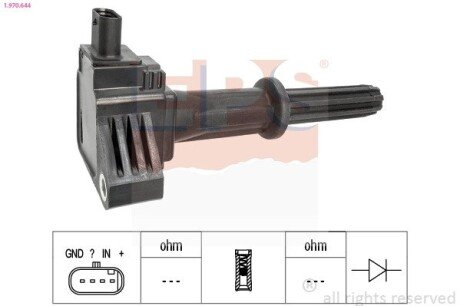 Катушка (модуль) зажигания eps 1.970.644