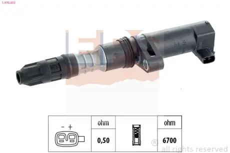 Котушка запалювання Renault Clio/Laguna/Megane/Trafic 1.4-2.0 16V 99- EPS 1970432