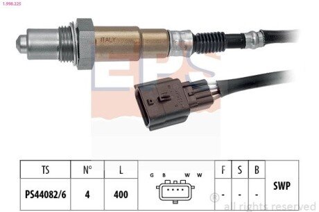 Лямбда-зонд (4-х конт.) Dacia Logan 1.0 16-/Nissan Micra 1.0/1.2 11-/Qashqai 2.0 14-/X-Trail 2.0 14-/Renault Clio 1.0 19- eps 1998225