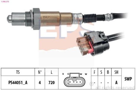 Лямбда-зонд Ford C-Max 1.5 15-/Focus III 1.5 14-/Kuga 1.5 14- eps 1.998.375 на Форд Grand C-Max