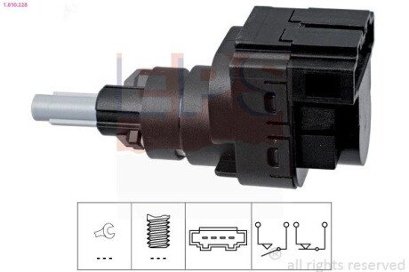 Перемикач сигналу гальма Audi A3 03-/Skoda Fabia/Octavia/VW Caddy III/Golf V eps 1.810.228 на Ауди R8