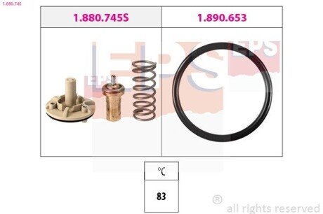 Термостат VAG 1.4/1.6 TFSI 2007- eps 1880745 на Фольксваген Поло седан