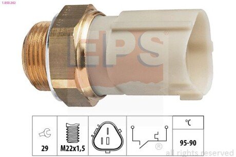 Термовимикач вентилятора eps 1850262 на Шкода Roomster