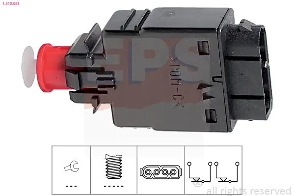 Вимикач ліхтаря гальм BMW E32/E34/E36 90-99 EPS 1810081 (фото 1)