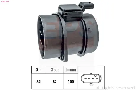 Витратомір повiтря MB Spriner 2.2 Cdi 06-16 EPS 1991455 Додж