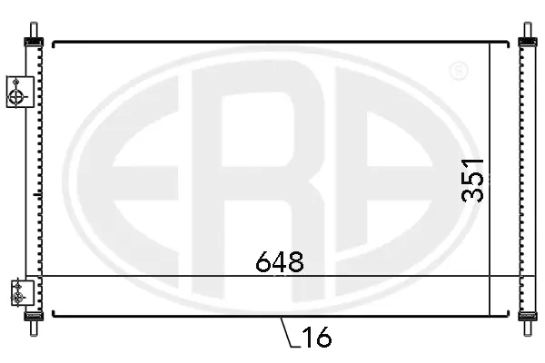 Радіатор кондиціонера era 667095