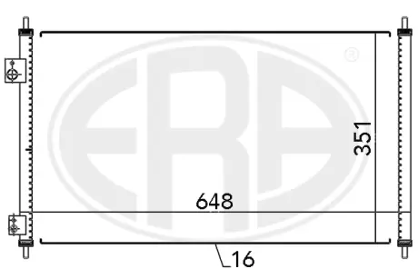 Радіатор кондиціонера era 667095