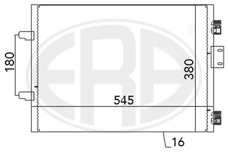 Радіатор кондиціонера era 667113