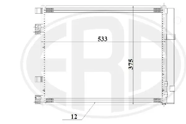 Радіатор кондиціонера Era 667197 (фото 1)