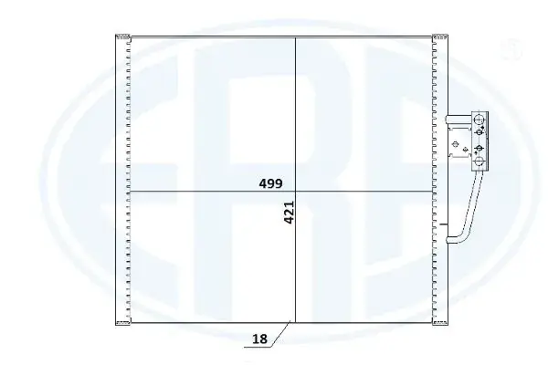 Радіатор кондиціонера era 667231