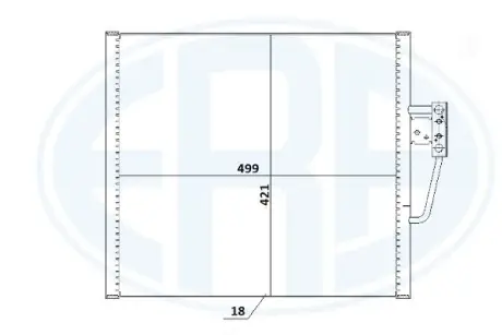 Радіатор кондиціонера era 667231