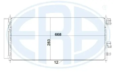 Радіатор кондиціонера Era 667242