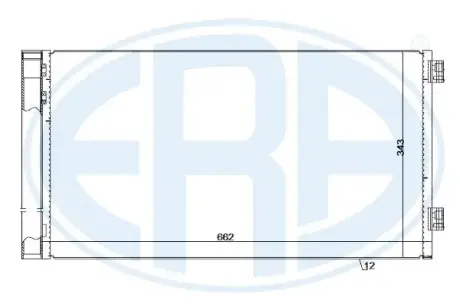 Радіатор кондиціонера era 667249