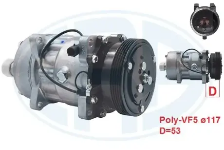 Компресор кондиціонера era 670029 Ситроен Джампер