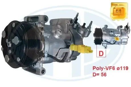 Компресор кондиціонера Era 670126
