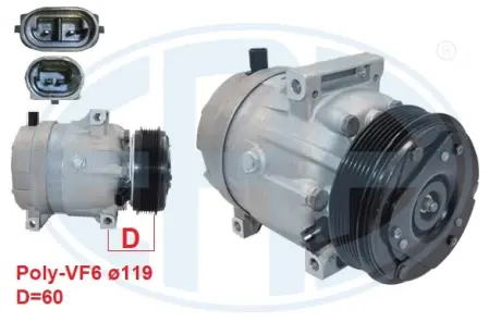 Компресор кондиціонера era 670186