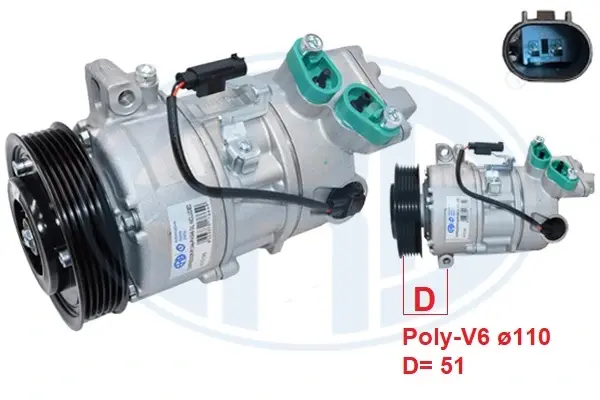 Компресор кондиціонера era 670195