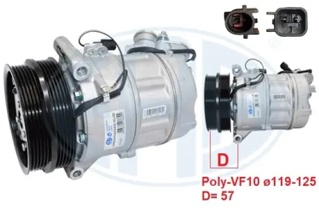 Компресор кондиціонера era 670200 Вольво V40