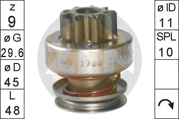 Бендикс стартера Era ZN1720 (фото 1)