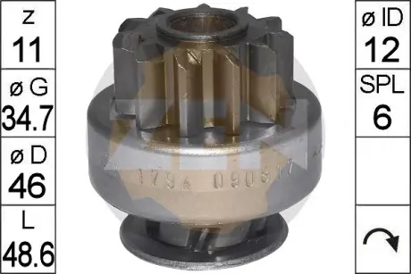 Бендикс стартера Era ZN1794