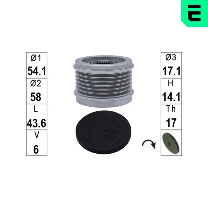 Шкiв генератора era ZN5730