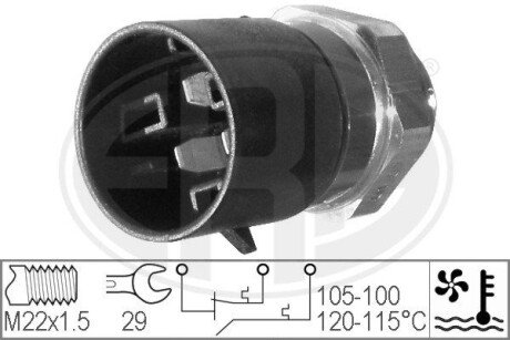 Датчик вмикання вентилятору era 330220 на Опель Астра ф