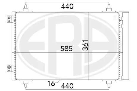 Радiатор era 667016