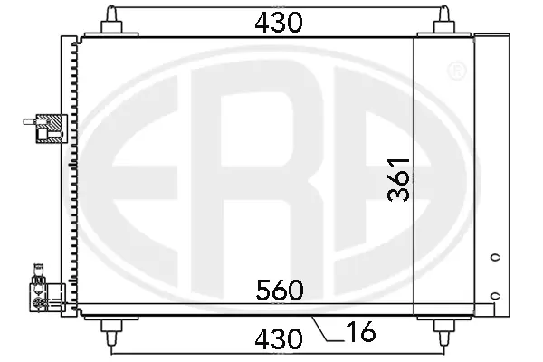 Радiатор era 667039