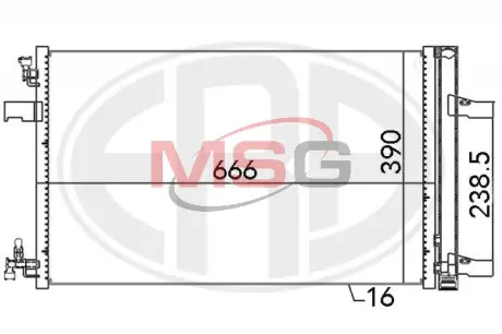 Радiатор era 667053