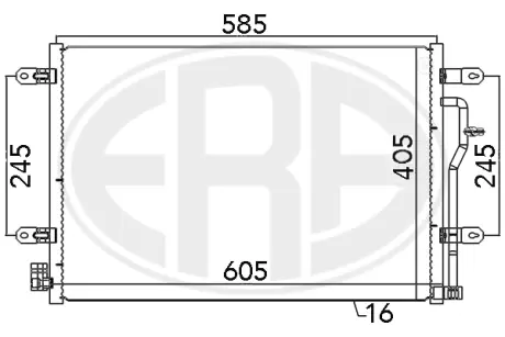 Радiатор кондицiонера era 667089
