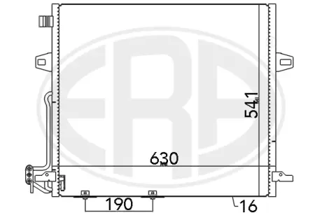 Радiатор кондицiонера era 667093