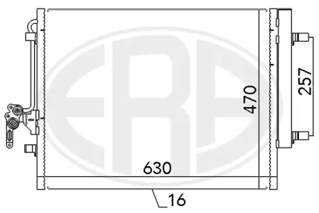 Радiатор кондицiонера era 667116
