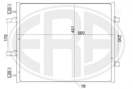 Радiатор кондицiонера era 667156