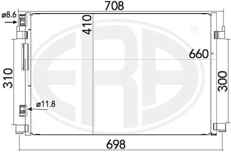 Радiатор кондицiонера era 667165