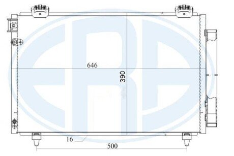 Радiатор кондицiонера era 667179